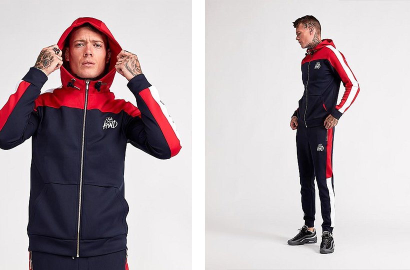 Red white 2024 blue tracksuit