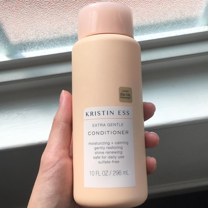user image by @sk1ncare_obsession, Kristin Ess The One Purple Conditioner Toning for Blonde Hair, Neutralizes Brass and Sulfate Free - 10 fl oz