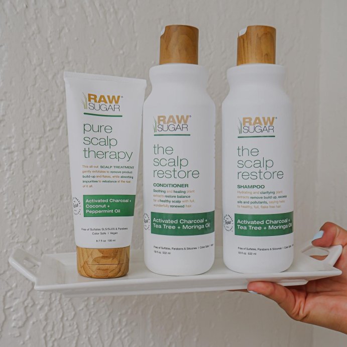 user image by @adrianapaniaguaof, Raw Sugar The Scalp Restore Conditioner - Jojoba + Aloe + Niacinamide - 18 fl oz