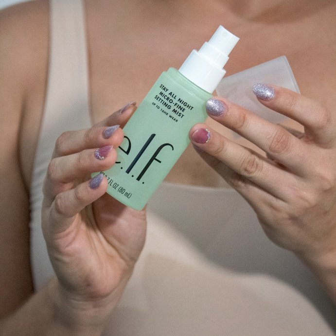user image by @skinpglow, e.l.f. Stay All Night Micro-Fine Setting Mist - Light Green - 2.7 fl oz
