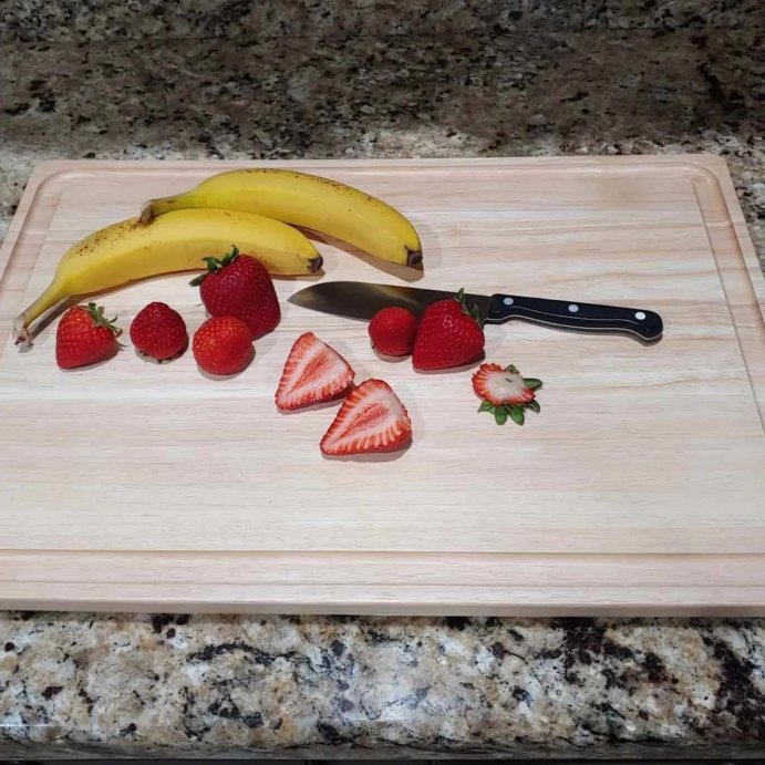 user image by @tiggrztail, 14&#34;x20&#34; Rubberwood Carving Board with Juice Groove Natural - Figmint&#8482;