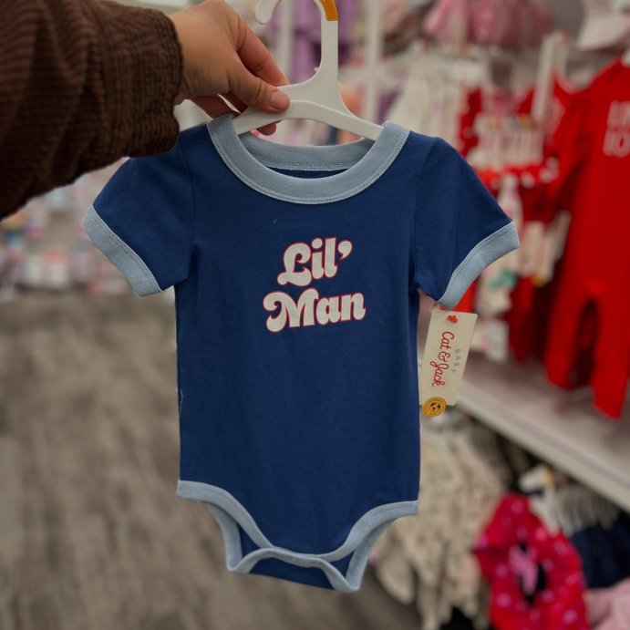 user image by @hercutefinds, Baby Boys&#39; Lil&#39; Man Bodysuit - Cat &#38; Jack&#8482; Navy Blue