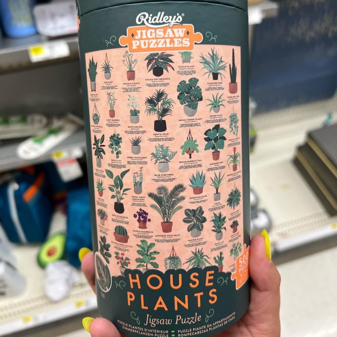 user image by @clementineandcloverdesigns, 500pc House Plants Puzzle