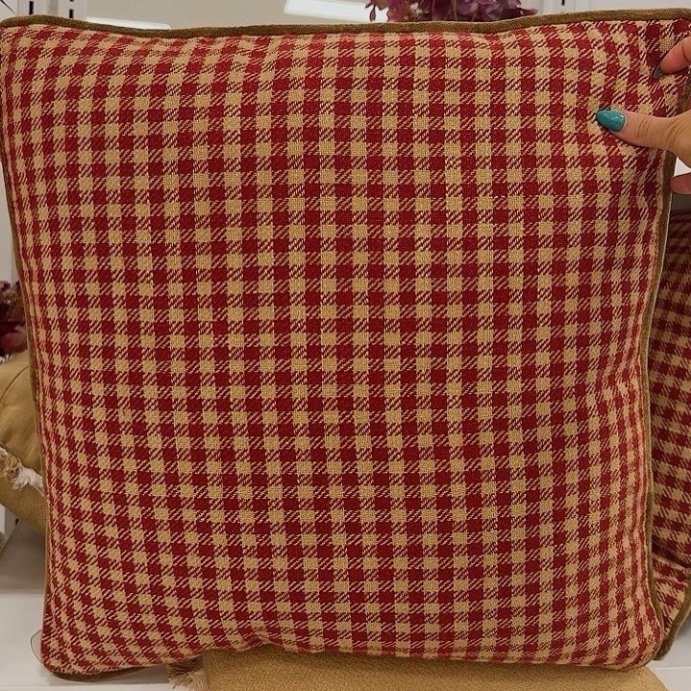 user image by @maeg_thompson, 20"x20" Gingham and Velvet Reverse Throw Pillow - Threshold™ designed with Studio McGee