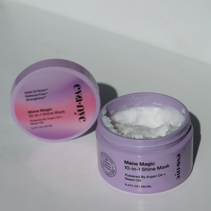 user image by @glowdiligence, Eva NYC Mane Magic 10-in-1 Shine Mask - 8.4 fl oz