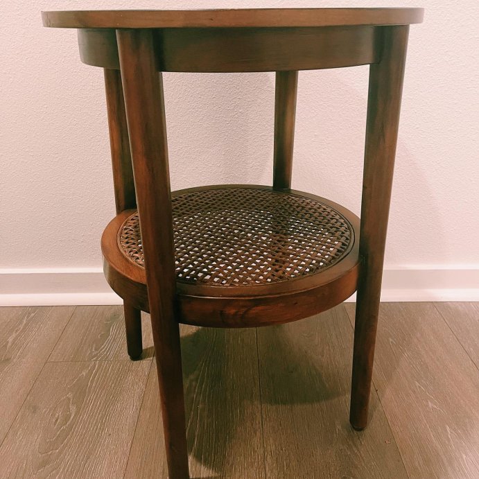 user image by @liz957, Wood & Cane Round Accent Side Table - Hearth & Hand™ with Magnolia