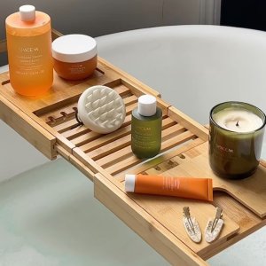 @spacenk&rsquo;s instagram video of Space NK Caribbean Shores Bubble Bath,Space NK Scalp Massager,Space NK Creaseless Hair Clips,Space NK Nordic Wilds Body Wash,Space NK Caribbean Shores Body Scrub