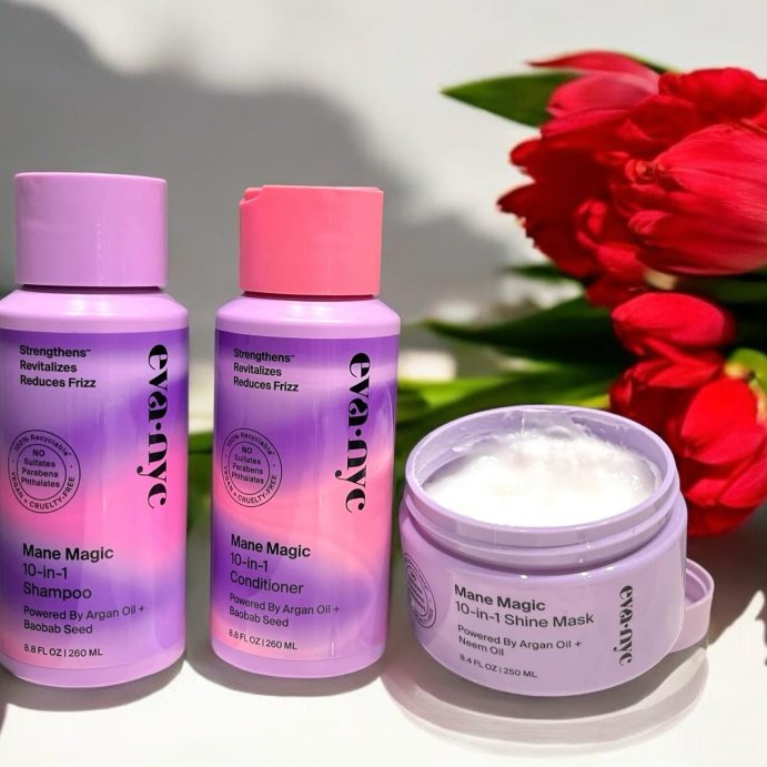 user image by @mariposamakeup13, Eva NYC Mane Magic 10-in-1 Shine Mask - 8.4 fl oz