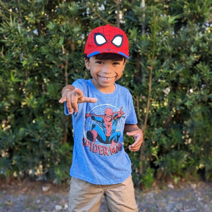 user image by @j_brothers2420, Toddler Boys' Disney Spider-Man Short Sleeve T-Shirt - Heather Blue