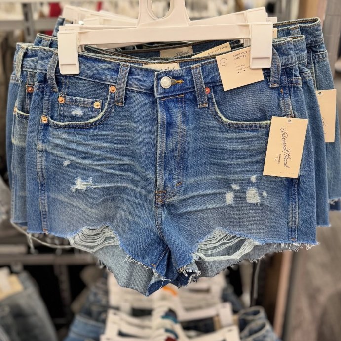 user image by @targetrunwithbri, Women's High-Rise Cutoff Mini Jean Shorts - Universal Thread™