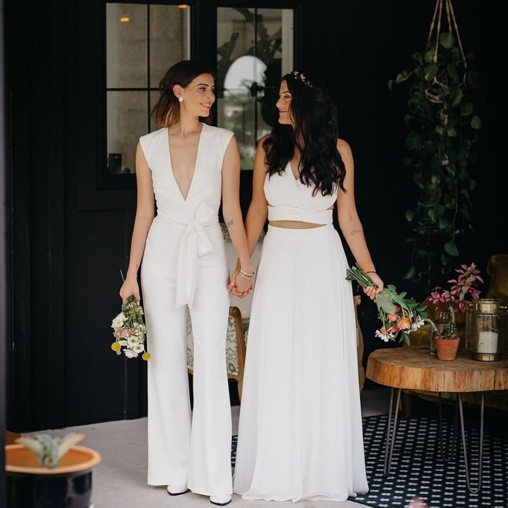 White Bridal Jumpsuits