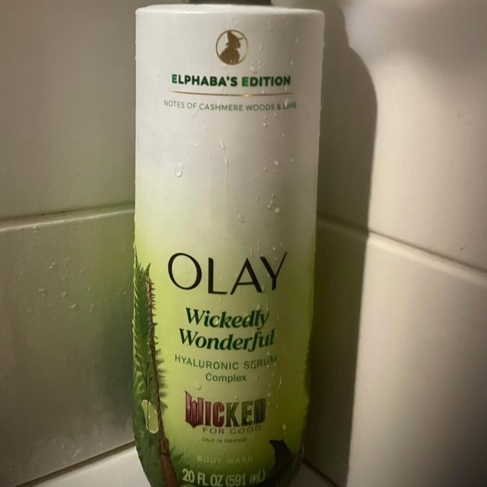 user image by @reviewsbykas, Olay Limited Edition Elphaba&#39;s Serum Wicked Hydrating &#38; Renewing Body Wash - Cashmere Woods &#38; Lime Scent- 20 fl oz