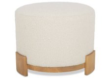 Shop Aly Velji Ottoman -Natural/Ivory and more