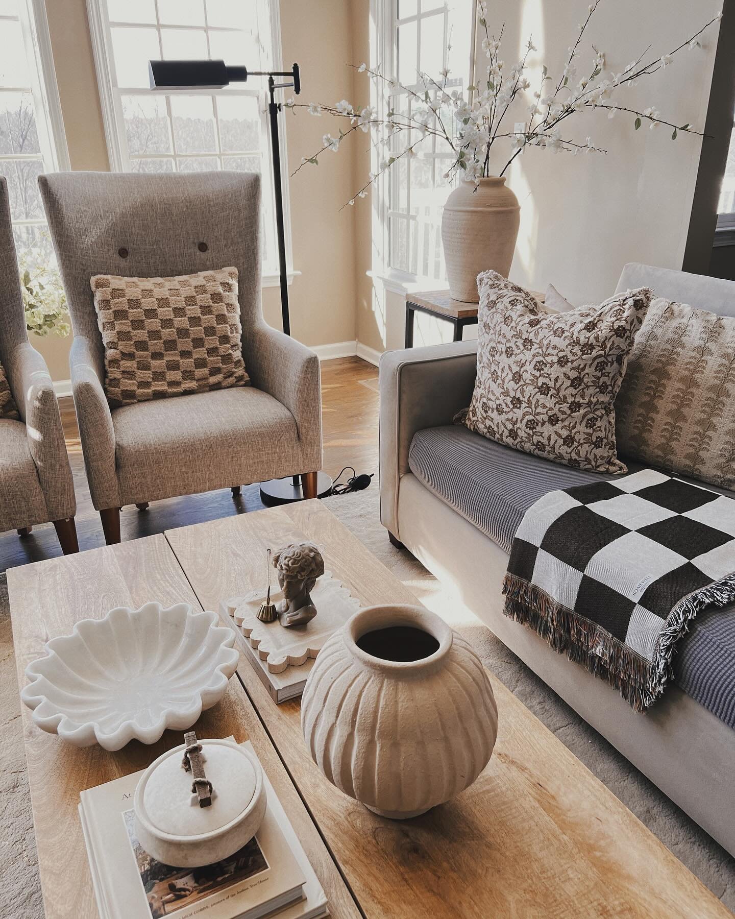 user image by @emma.myhomedecor, Carved Ceramic Vase - Threshold™ designed with Studio McGee