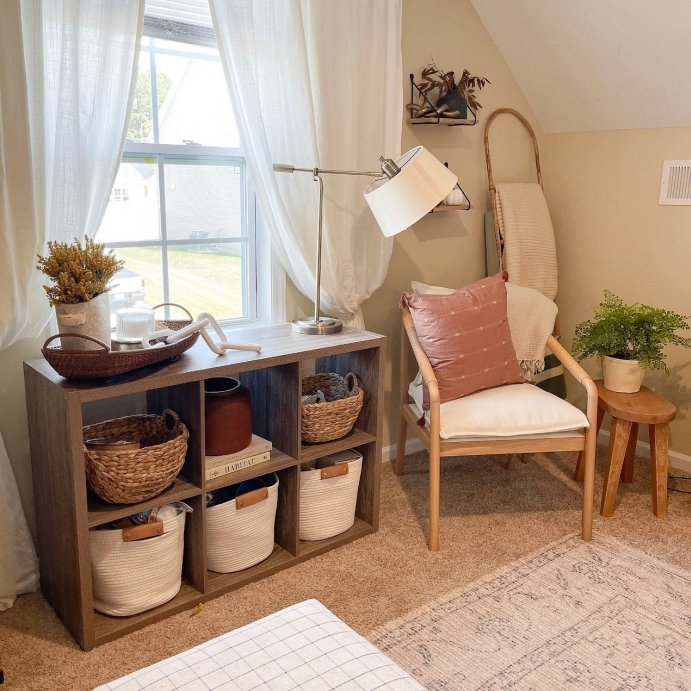 user image by @ourcomfycozycorner, 13" Decorative Coiled Rope Basket - Brightroom™