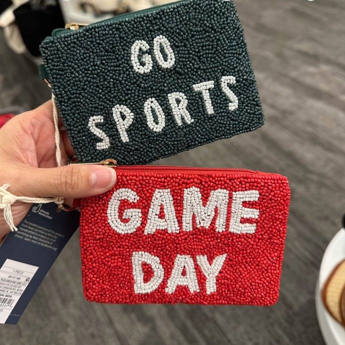 user image by @targetpursuit, Gameday Beaded Pouch - Universal Thread&#8482; Red/White