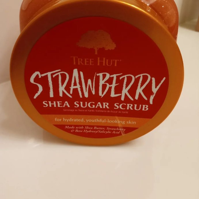 user image by @letsgoshoppingbestie, Tree Hut Strawberry Shea Sugar Body Scrub - 18oz