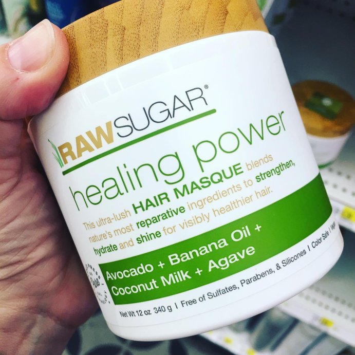 user image by @makeuporbreakupblogger, Raw Sugar Healing Power Hair Masque - Avocado Oil + Banana + Coconut Milk + Agave - 12oz