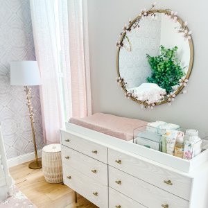 Grace Pink Flower Floor Lamp (52")