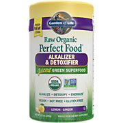 Shop Garden of Life Raw Organic Perfect Food Alkalizer & Detoxifier ? Juiced Greens Powder ? Lemon Ginger (9.4 oz./30 Servings) and more