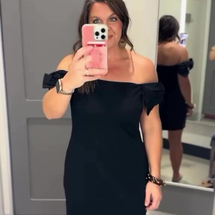 user image by @kcarver86, Women's Bow Short Sleeve Mini A-Line Dress - Wild Fable™