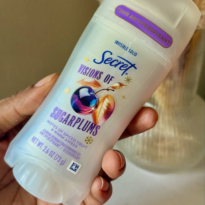 user image by @ugckey, Secret Limited Edition Invisible Solid Antiperspirant and Deodorant - Sugarplum - 2.6oz