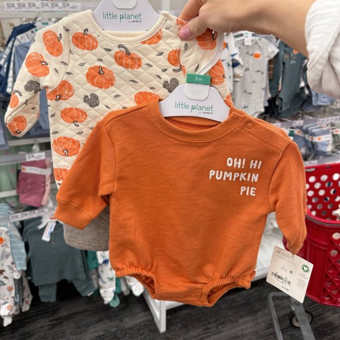 user image by @targettrendsetter, Little Planet By Carter&#39;s Organic Baby 2pc Quilted Pumpkin Set - Cream