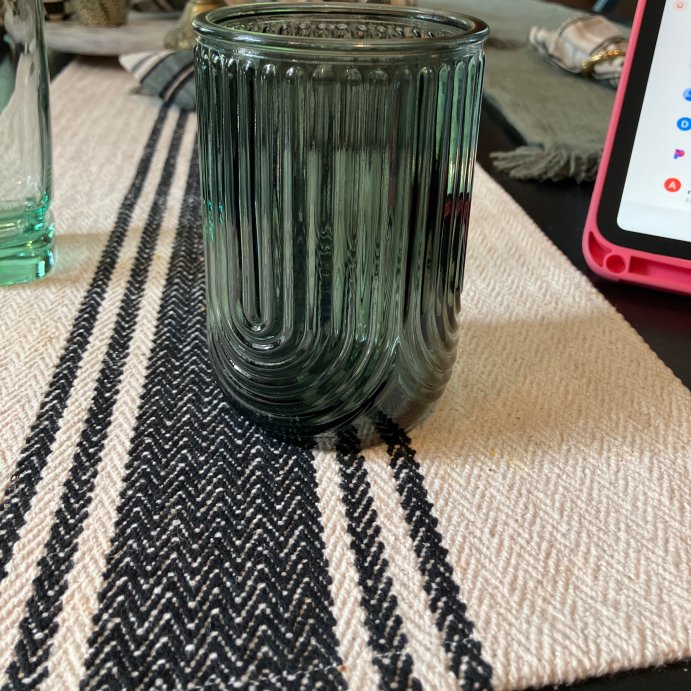 user image by Ribbed glassware , 17.6 fl oz 2pk Glass Cups Green - Bullseye&#39;s Playground&#8482;