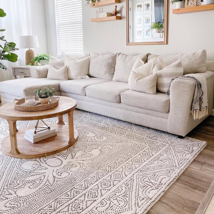 user image by @blossominginteriors, Castalia Round Natural Wood Coffee Table - Threshold&#8482;