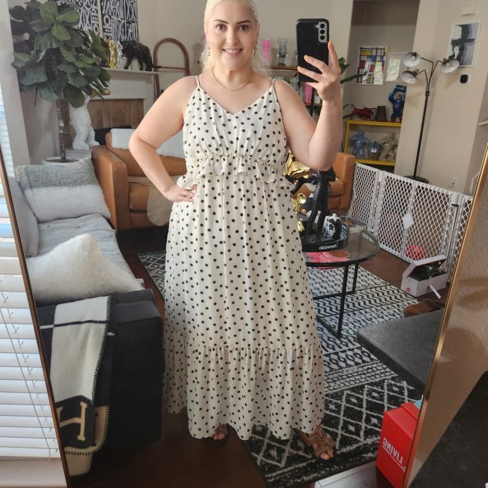 user image by @arteagatheresa90, Women's Tiered Midi A-Line Dress - A New Day™