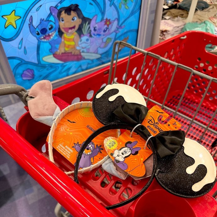 user image by @thetargetexplorer, Girls&#39; Minnie Mouse Halloween Glow-In-The-Dark Headband - Black/White
