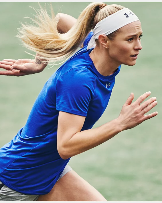 Blue under shop armour headband