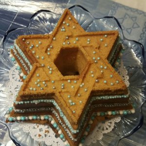 Star of David Cake Pan by Nordic - New