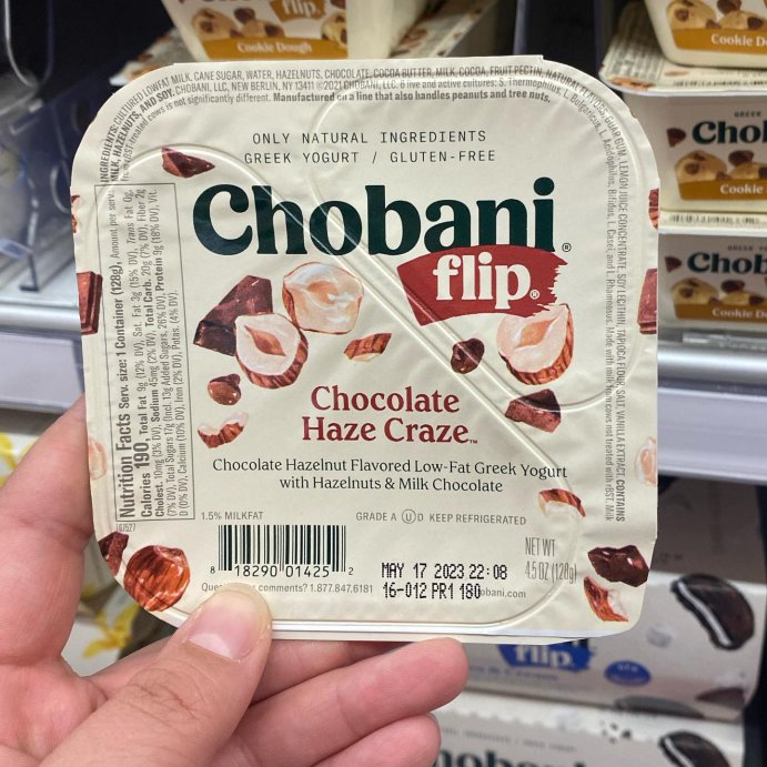 user image by @happiesnackiz, Chobani Yogurt