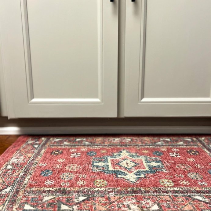 user image by @savaresecreatives, Vintage Persian Medallion Kitchen Rug Red - Threshold™