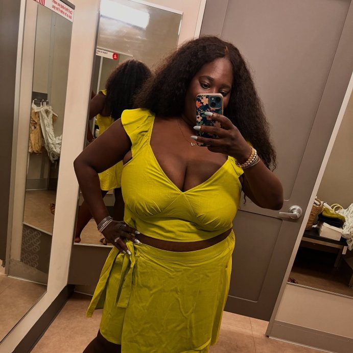 user image by @kolo_kouture, Women's Ruffle Sleeve Woven Halter Top - A New Day™