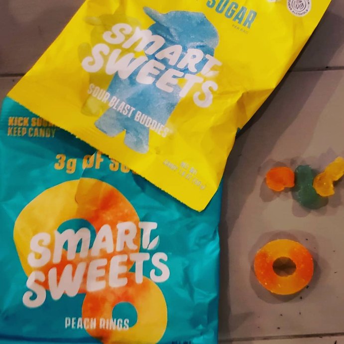 user image by @ketokalifornia2kentucky, SmartSweets Peach Rings Sour Gummy Candy - 1.8oz