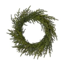 Shop CANVAS Un-Lit Indoor Christmas Decoration Pine Wreath, 24-in and more