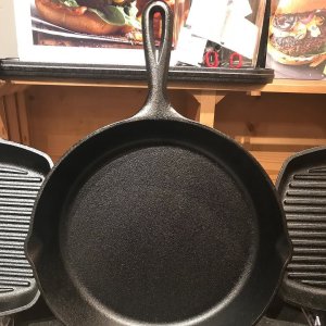 Lodge Classic Square Cast Iron Grill Pan, 10 1/2"
