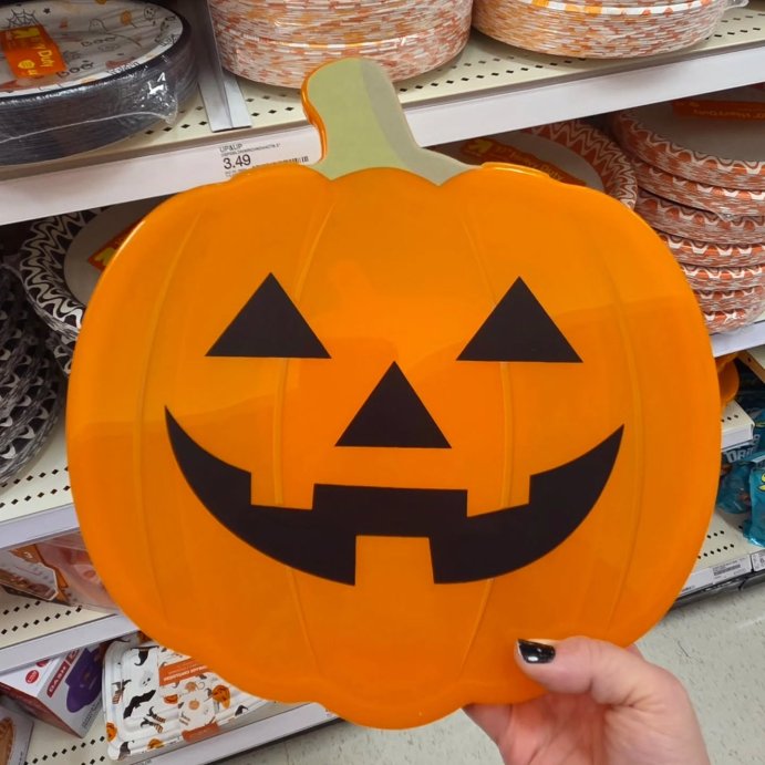 user image by @mshorror2def, 8" Lit Pumpkin Blow Mold Halloween Decorative Prop - Hyde and EEK! Boutique™