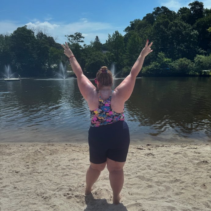 user image by @thephatteacher, Calypsa Women's Maya Tankini Swim Top With Built-in Bra