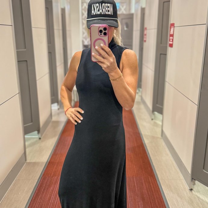 user image by @lifeonfarnamstreet, Women's Knit Midi Shift Dress - A New Day™