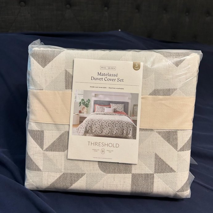 user image by @klhomeschoolmum, Geo Matelasse Duvet Cover and Sham Set - Threshold™