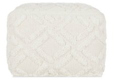 Shop Pouf en coton Lambeth ivoire and more