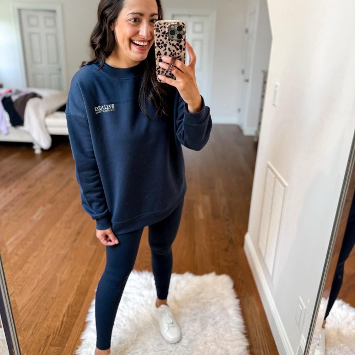 user image by @msnafashion, Women's Active Comfort Oversized Crewneck Sweatshirt - All In Motion™