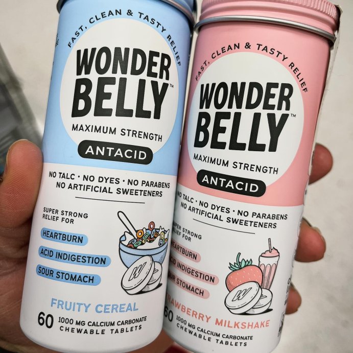 user image by @wardgyal_, Wonderbelly Antacid 1000mg Chewable Heartburn Relief Tablets - Strawberry Milkshake - 60ct