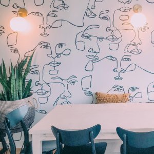 Drop It MODERN Femme Wallpaper