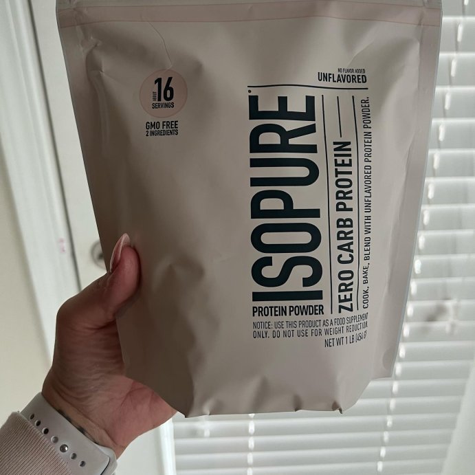 user image by @manda_brooke_weightloss, Isopure Low Carb Protein Powder - Unflavored - 15g Whey Isolate Protein - 16 Servings - 16oz