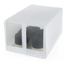 Shop Boîte de rangement empilable compacte pour chaussu and more