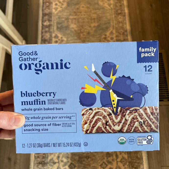 user image by @sorry_ithoughtireplied, Organic Blueberry Muffin Whole Grain Baked Bar - 15.24oz/12ct - Good &#38; Gather&#8482;